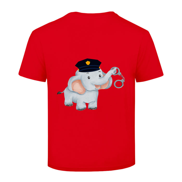 Polizei Elefant  Kinder T-Shirt