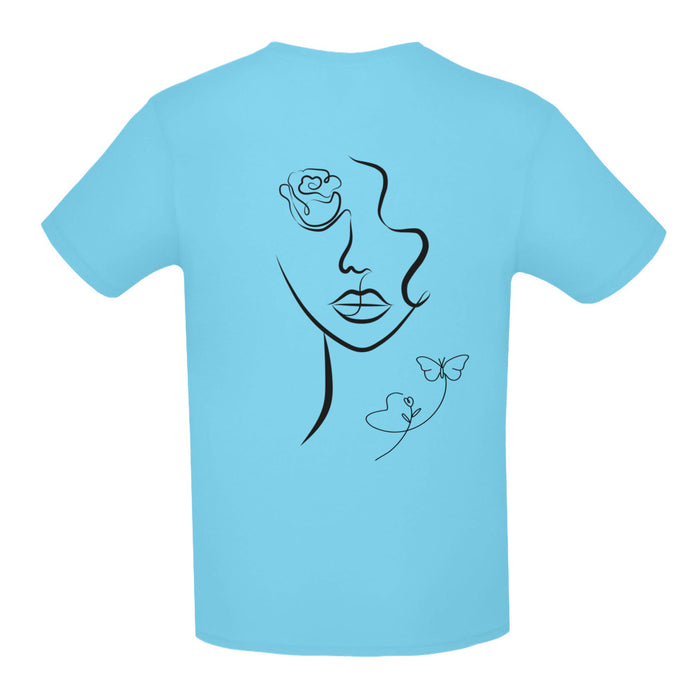 Damen /Teenagerin  T-Shirt mit ein cooles Zeichnung Motiv Design