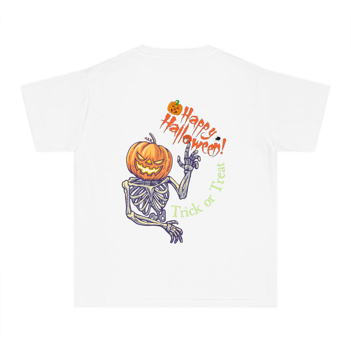 Mittelschweres T-Shirt für Jugendliche mit ein Halloween Motiv Design