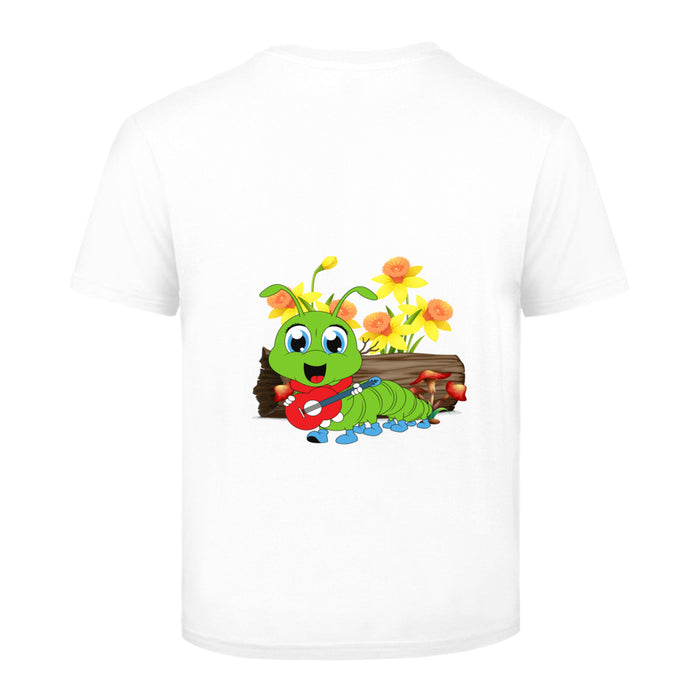 Raupe spielt Musik Kinder T-Shirt