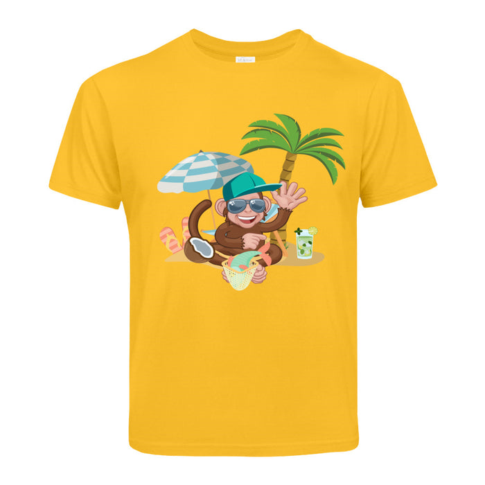 Kinder  T-Shirt mit ein Affen Motiv Design