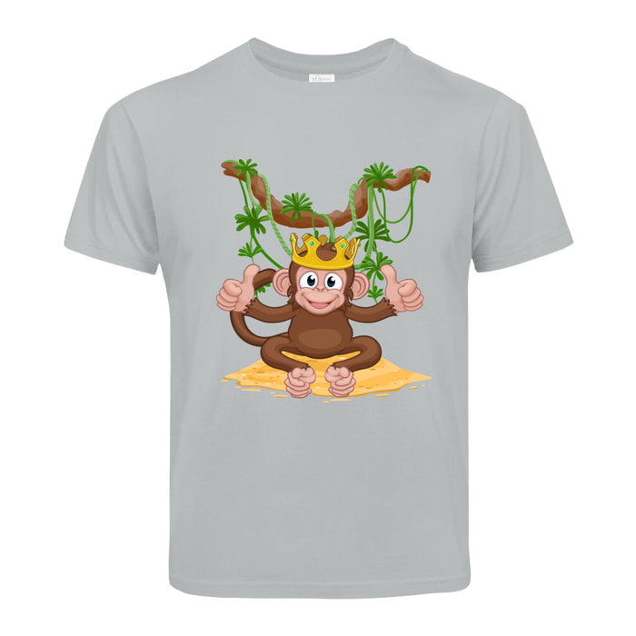 Kinder T-Shirt Motiv Affen König