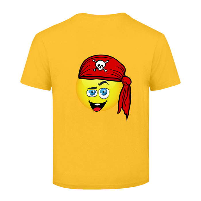 Smiley Kopftuch Pirat Kinder T-Shirt