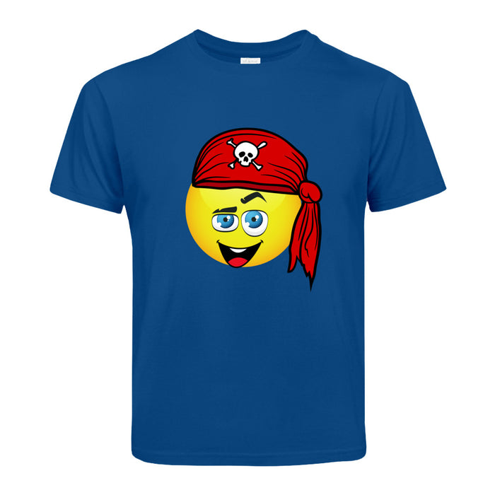 Smiley Kopftuch Pirat Kinder T-Shirt