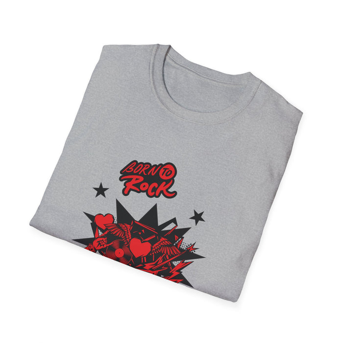 Unisex Softstyle T-Shirt mit ein Rock Motiv Design