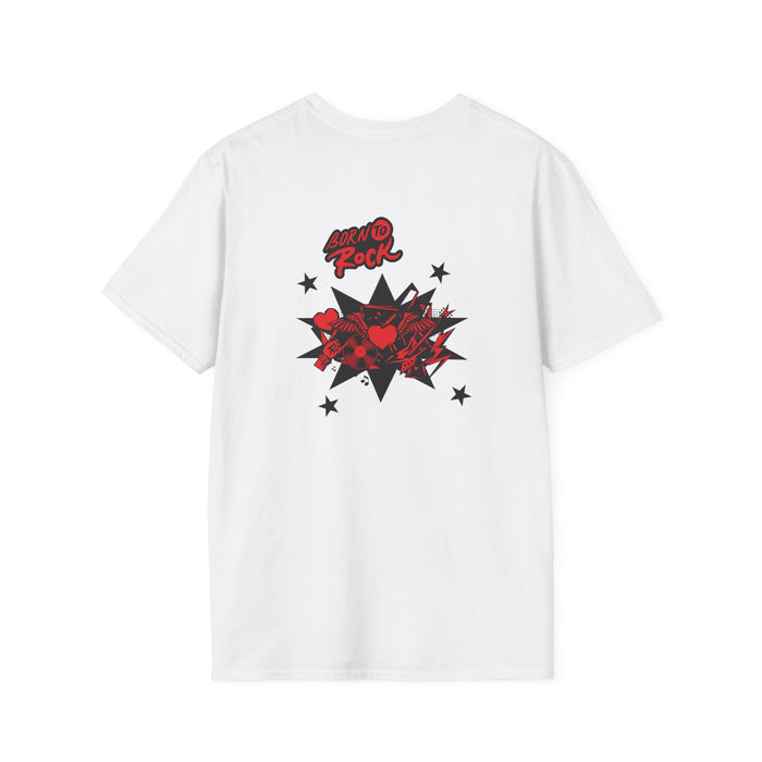 Unisex Softstyle T-Shirt mit ein Rock Motiv Design