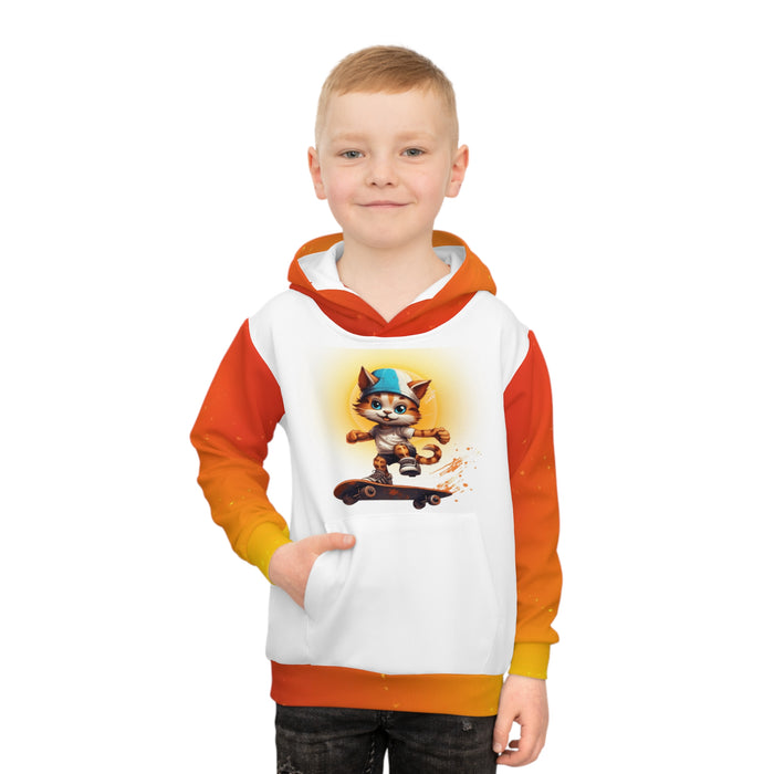 Kinder-Kapuzenpullover (AOP)  mit ein cooles Motiv