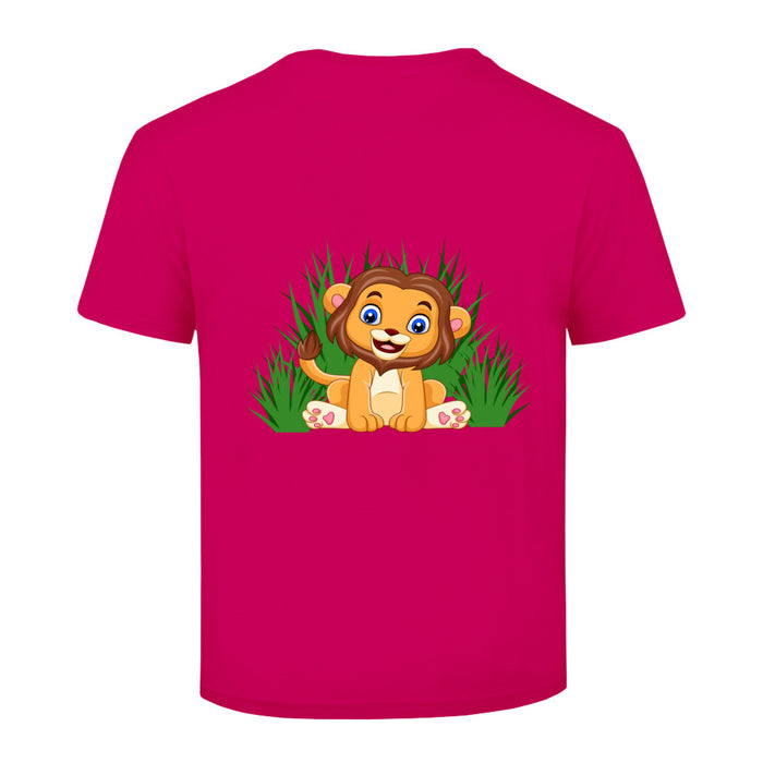 Löwe sitzt im Gras Kinder T-Shirt