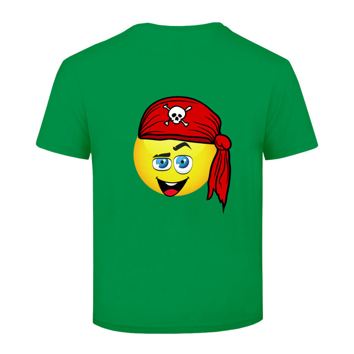 Smiley Kopftuch Pirat Kinder T-Shirt