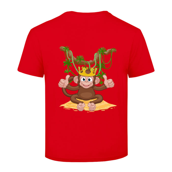 Kinder T-Shirt Motiv Affen König