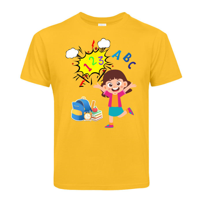 T-Shirt mit ein Einschulung Motiv Design