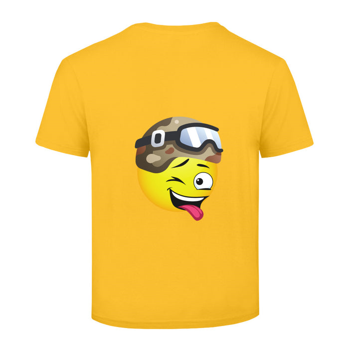 Smiley Motorradfahrer  Kinder T-Shirt