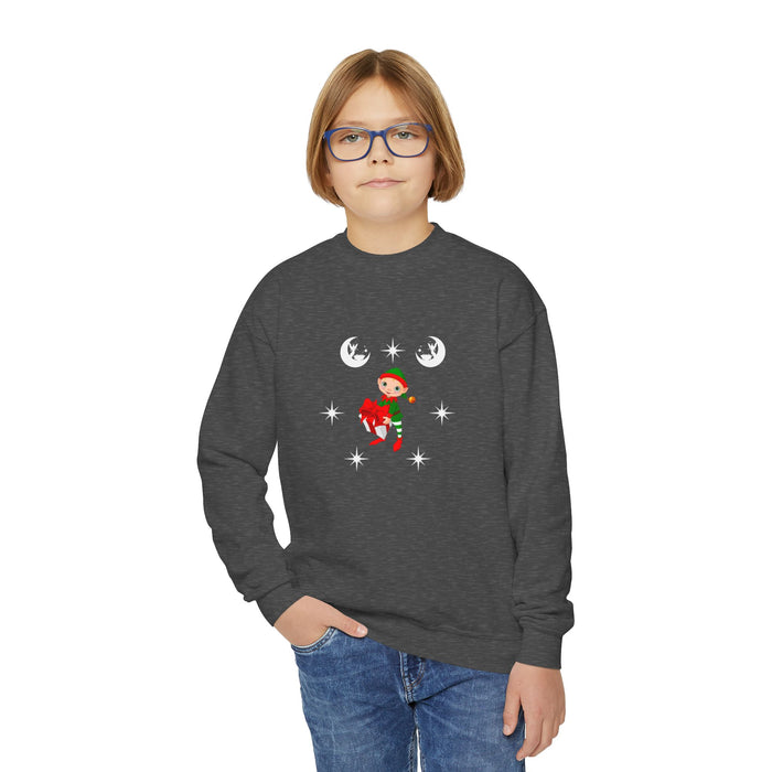 Sweatshirt mit Rundhalsausschnitt für Jugendliche mit ein Weihnacht Motiv Design