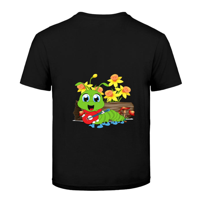 Raupe spielt Musik Kinder T-Shirt