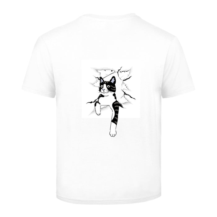 Kinder T-Shirt mit ein  Katzen Motiv Design