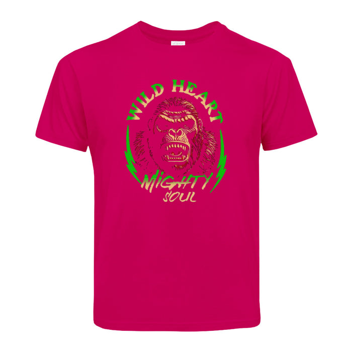 Wild Gorilla braun Kinder   T-Shirt