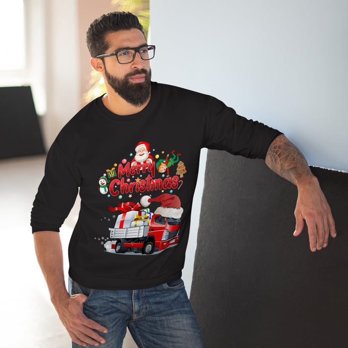 Unisex-Sweatshirt mit Rundhalsausschnitt (EU)mit ein Weihnacht Motiv Design