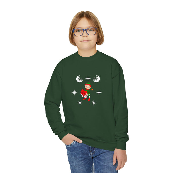 Sweatshirt mit Rundhalsausschnitt für Jugendliche mit ein Weihnacht Motiv Design