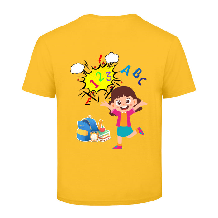 T-Shirt mit ein Einschulung Motiv Design