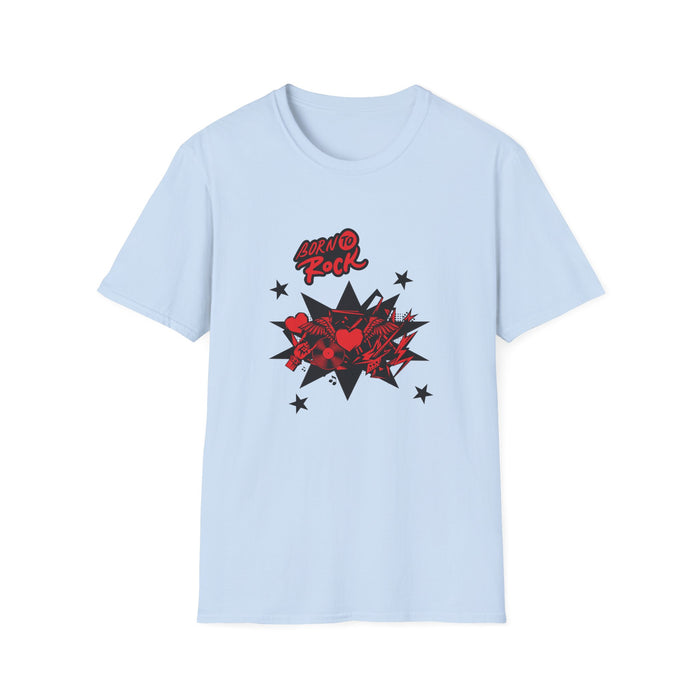 Unisex Softstyle T-Shirt mit ein Rock Motiv Design