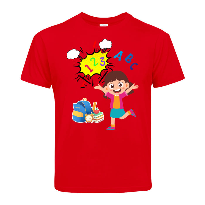 T-Shirt mit ein Einschulung Motiv Design