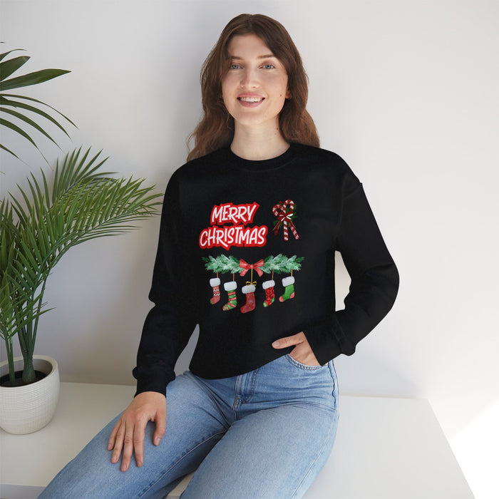 Heavy Blend™ Sweatshirt mit Rundhalsausschnitt, Unisex mit ein Weihnacht Motiv