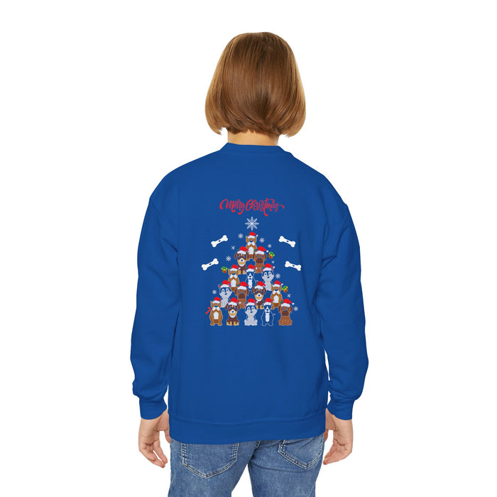 Sweatshirt mit Rundhalsausschnitt für Jugendliche mit ein Weihnacht Motiv Design