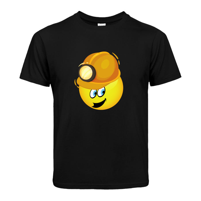 Smiley Tagebauarbeiter Helm    Kinder T-Shirt