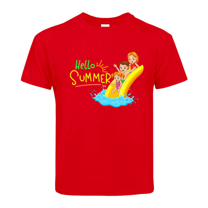 Kinder T-Shirt mit ein Urlaub Motiv Design