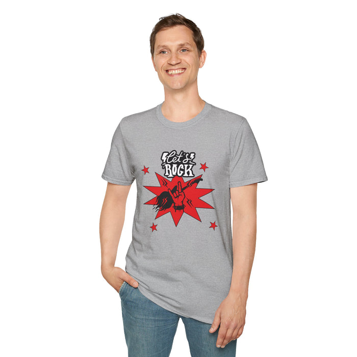 Unisex Softstyle T-Shirt mit ein Rock Motiv Design