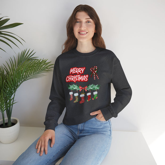 Heavy Blend™ Sweatshirt mit Rundhalsausschnitt, Unisex mit ein Weihnacht Motiv