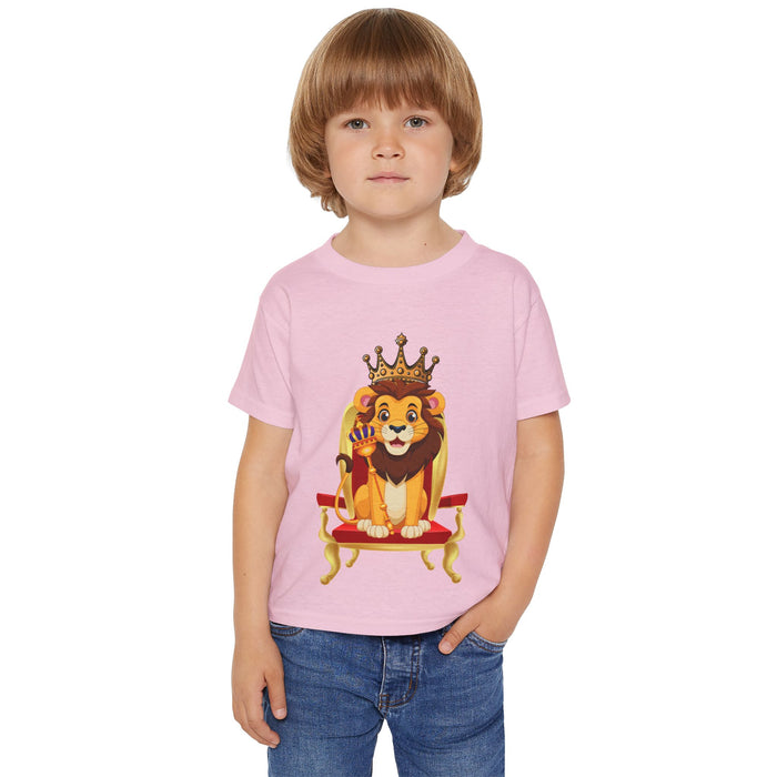 Heavy Cotton™ Kleinkinder-T-Shirt mit  ein Löwen Motiv