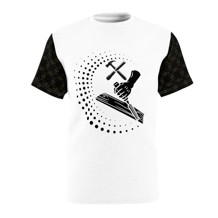 Herren/Teenager Unisex-Cut & Sew-T-Shirt (AOP)mit mein Tischler Motiv Design