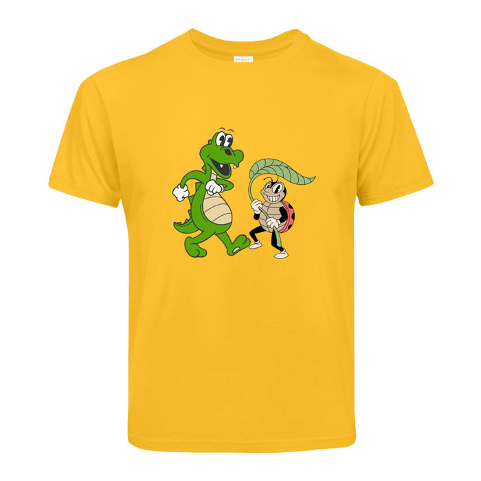 Krokodil und Marienkäfer Kinder  T-Shirt