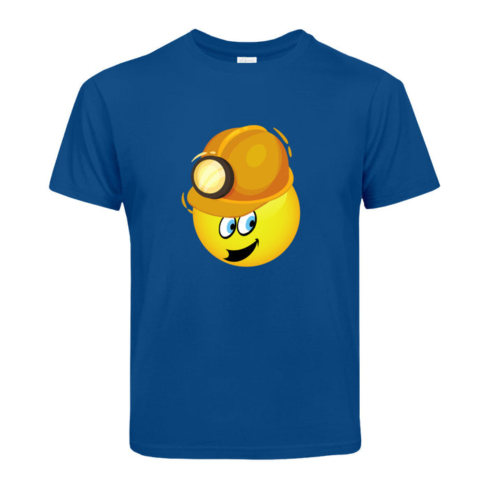 Smiley Tagebauarbeiter Helm    Kinder T-Shirt