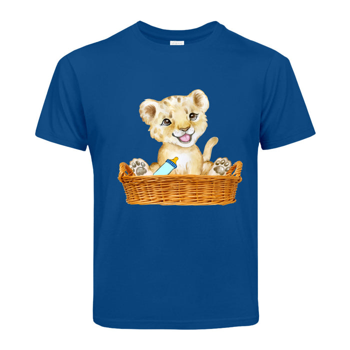 Kinder T-Shirt mit ein Löwen Motiv Design