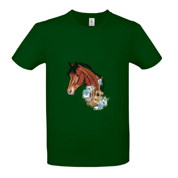 Pferd mit eine Gitarre   Damen /Teenagerin  T-Shirt