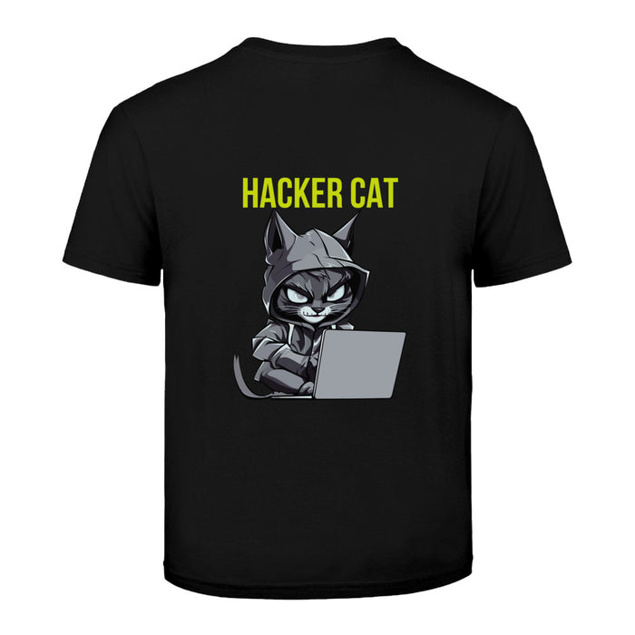 Kinder T-Shirt mit ein Hacker Cat Motiv Design