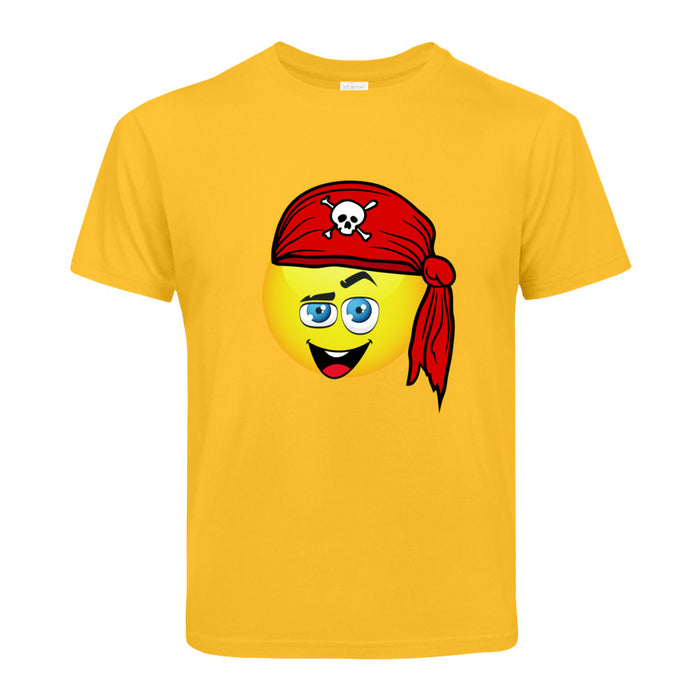 Smiley Kopftuch Pirat Kinder T-Shirt