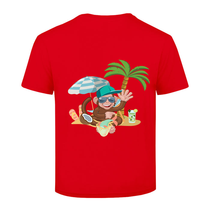 Kinder  T-Shirt mit ein Affen Motiv Design