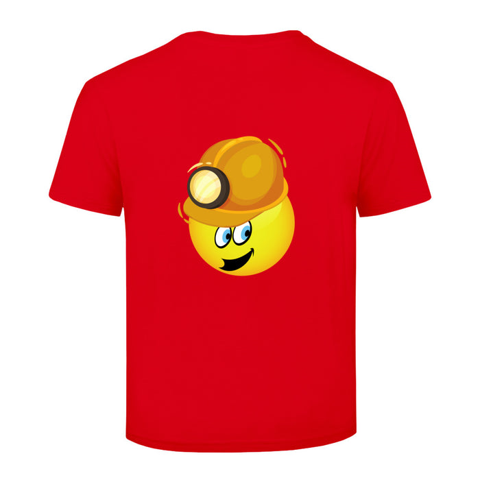 Smiley Tagebauarbeiter Helm    Kinder T-Shirt