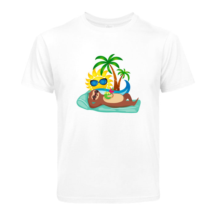 Kinder T-Shirt mit ein cooles Faultier  Motiv Design