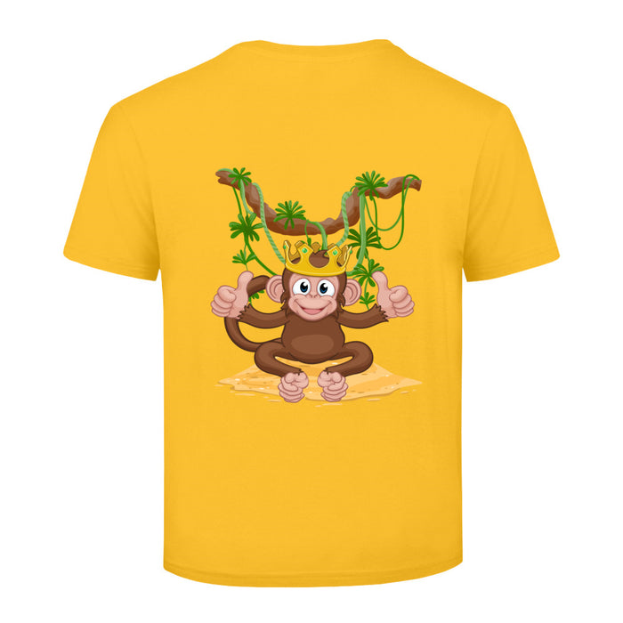 Kinder T-Shirt Motiv Affen König