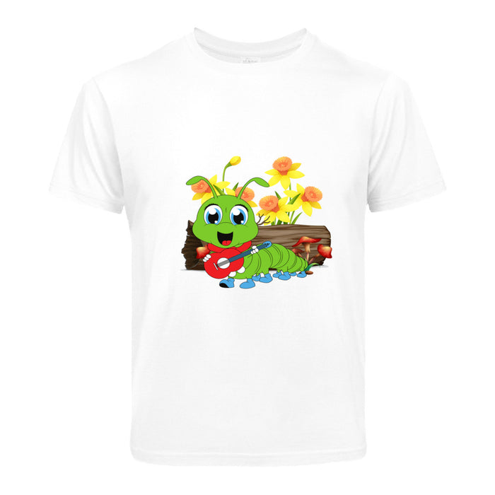 Raupe spielt Musik Kinder T-Shirt