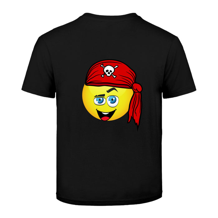 Smiley Kopftuch Pirat Kinder T-Shirt