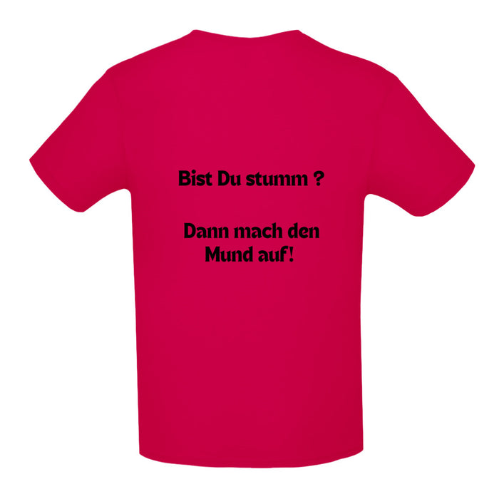 Damen/Herren T-Shirt mit ein cooles Text Motiv Design