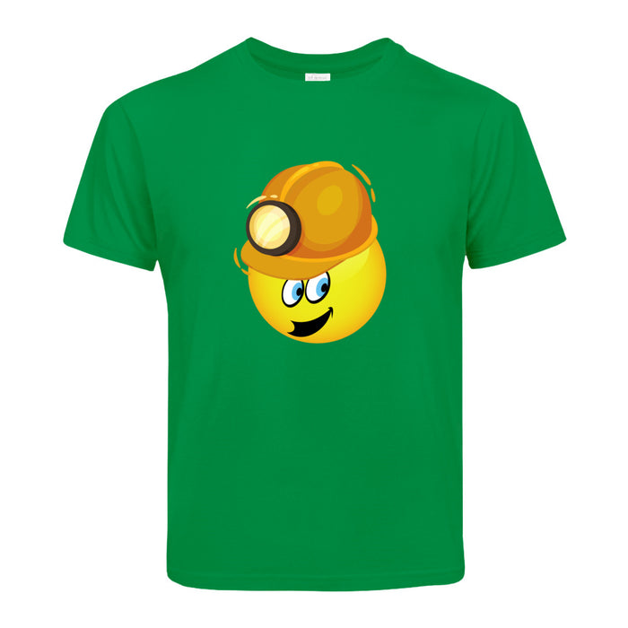 Smiley Tagebauarbeiter Helm    Kinder T-Shirt