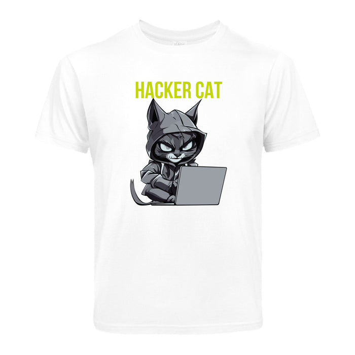 Kinder T-Shirt mit ein Hacker Cat Motiv Design