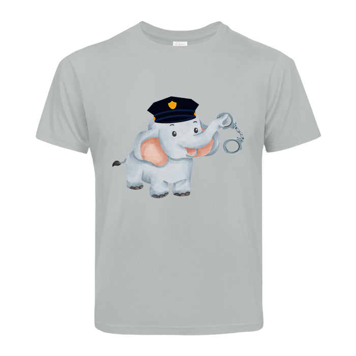 Polizei Elefant  Kinder T-Shirt